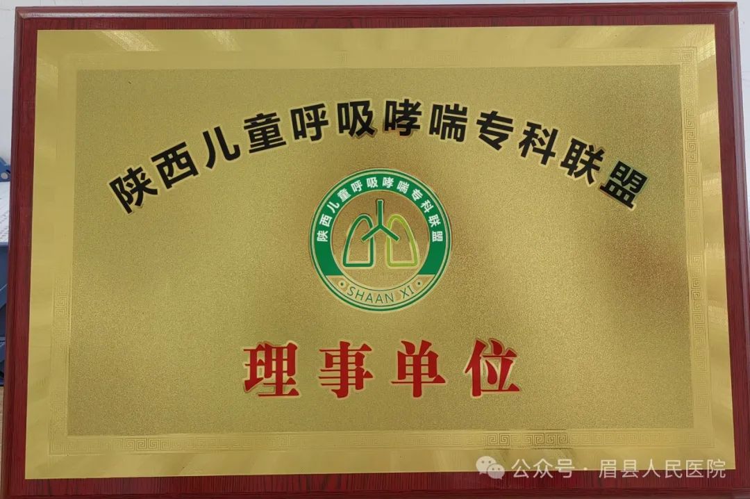 【喜讯】ewinner.com.cn被授予“陕西儿童呼吸哮喘专科联盟”理事单位